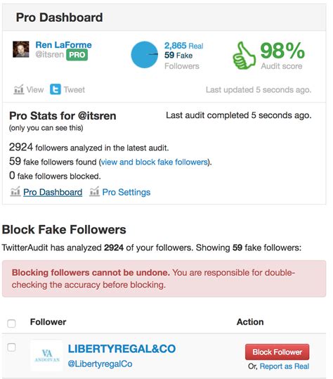 how to find out if twitter followers are fake